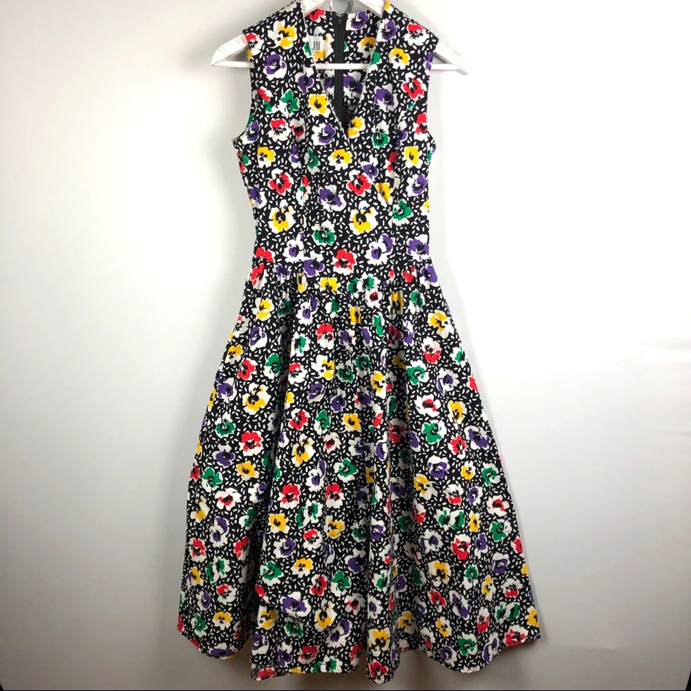 Robbie Bee Floral Multicolored Dress 4